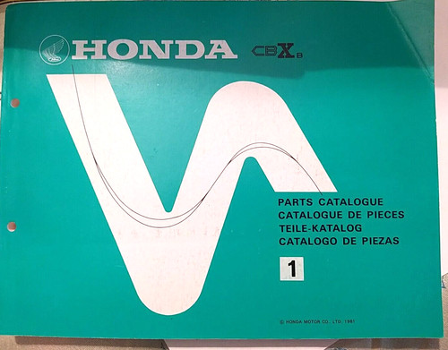 Catalogo parti honda cbx - cbx, b