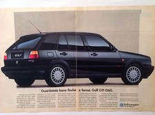 # PUBBLICITÀ' ADVERTISING Volkswagen golf GTI G60 - 1990 VEDI ALTRE DISPONIBILI 