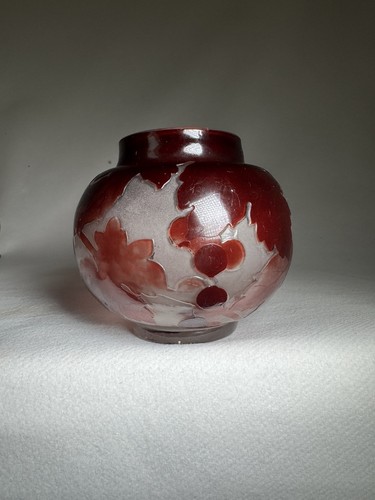 Vase émile gallé poli - poli, au