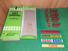 Set Subbuteo C108 in scatola versione scatola calcio recinzione ad incastro surround ottimo