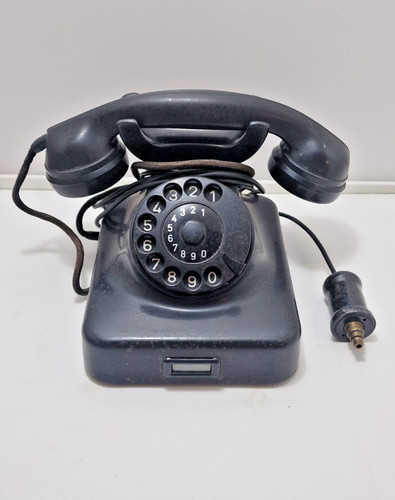 Retro telefon schwarz w48 aus - telefon,