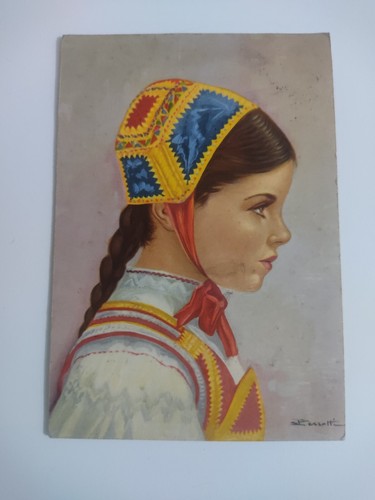 Cartolina costume sardo - sardo, desulo