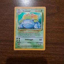 Venusaur set base 15/102 HOLO ITA carta pokemon