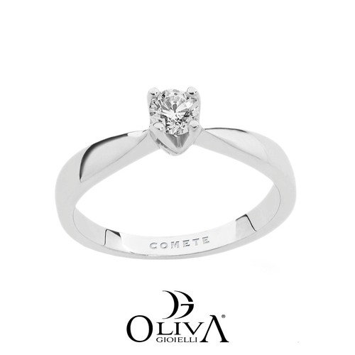 Anello solitario donna comete - anello,