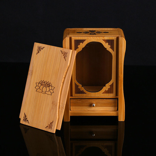 Portable buddhist bamboo altar - portable,