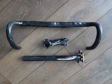 GETTONE 'MARBLE CARBON' 42cm MANUBRIO IN CARBONIO, REGGISELLA IN CARBONIO 31,6 E STELO 100MM