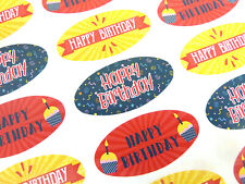 Colorato Happy Birthday Saluti Adesivi, Etichette Per Carte & Regali HBW-5125-3