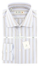 Camicia A Righe Marrone Luigi