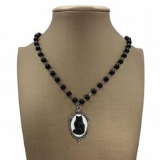 Collana perline nere stile - collana,
