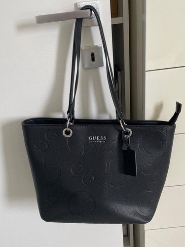 Guess borsa nera spalle tote - nera,