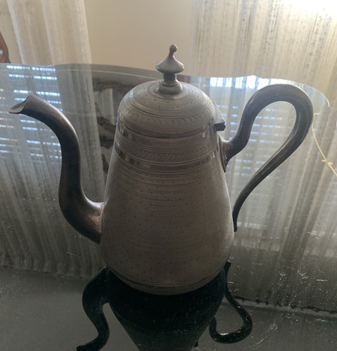 Caffettiera antica metallo - caffettiera,