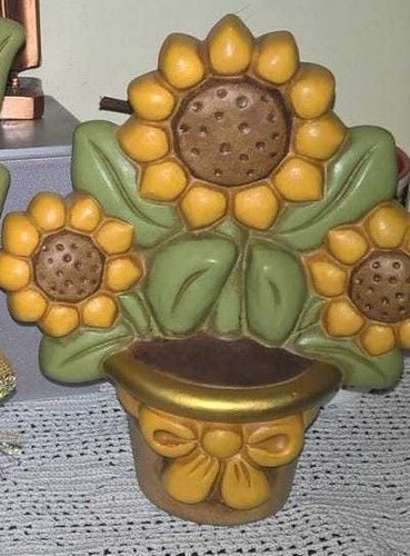Vaso con tre girasoli - con, thun