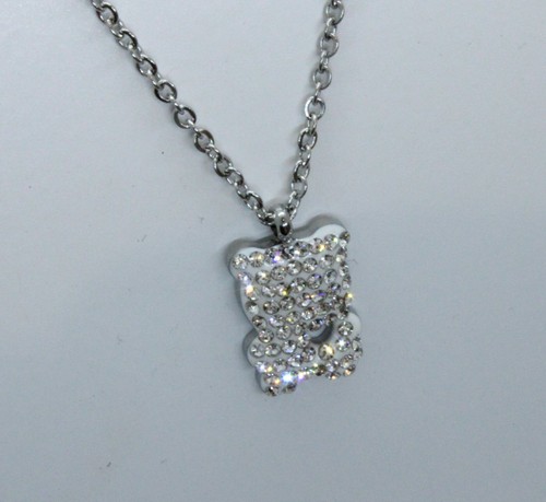 Collana acciaio con orsetto - acciaio,