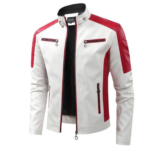 Giacca pelle moto uomo - giacca,