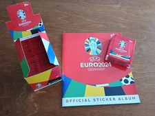 Topps UEFA EM 24 Box / Euro 2024 DIsplay Swiss Edition 100 bustine +50 confezioni promozionali