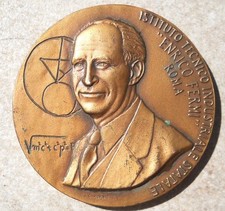 ENRICO FERMI MEDAGLIA BRONZO