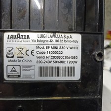ricambi per macchina caffè Lavazza MINI EP 230 V