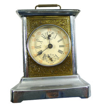 ANTICO OROLOGIO  DA TAVOLO SVEGLIA CARILLON MARESCIALLA CAPPUCCINA FUNZIONA 1890