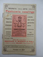 LIEVITO ALSAZIANO Pasticcera RICETTARIO Moench Milano 1938
