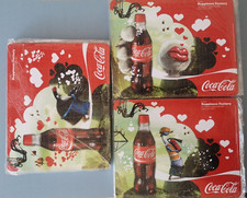 SET completo di 3: tovagliette rigide COCA COLA "happyness factory" 35x28