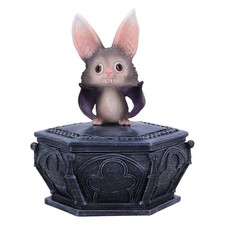 Nemesis Now Batty Box 15.2cm, Resin, Black, Gothic Bat Box, Storage Box, Gothic 