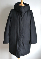 uniqlo piumino ibrido oversize parka donna medio nero cappotto con cappuccio puffer jacket