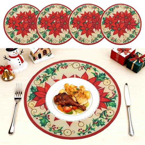 Tovaglietta natale 35cm fiori - tovaglietta,