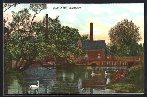 Cartolina colchester veduta - colchester,,