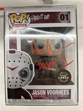 Funko Pop Movies Jason Voorhees Green Glow Chase Ari Lehman Signed Beckett Grail