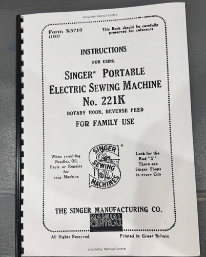Singer 221k macchina cucire - da,