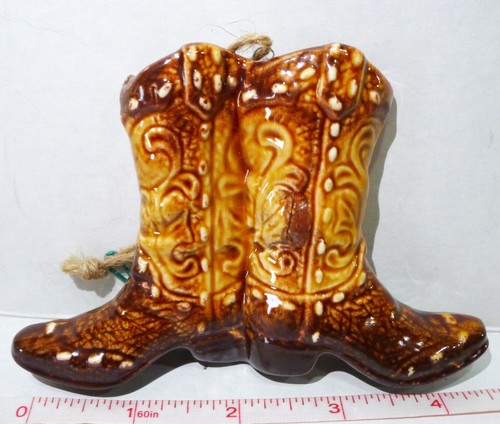 Stivali marroni ornamento