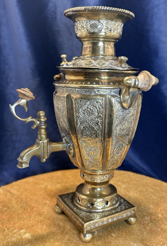 Antica miniatura samovar fatta - antica,