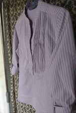 Camicia Donna Tg38 (XS) manica lunga Cotone 100% Modello Righine Anni '70