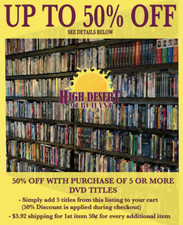 Lot 1 DVD 50% OFF WITH