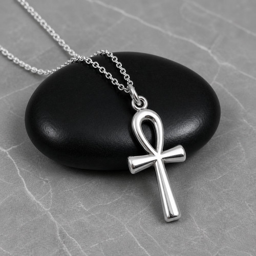 Collana ankh argento - collana, in