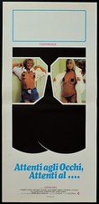 LOCANDINA, ATTENTI AGLI OCCHI ATTENTI AL .. Attention les yeux! PIRES, AFFICHE