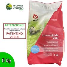 Vebi LUMACHICIDA 5 kg esca anti-lumaca granulare chiocciole limacce lumache