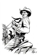 MAJO - Tavola originale Tex  "Tex a cavallo" illustrazione n.4