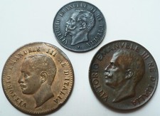 Lot 3 pcs   Italy 1 , 2, 5