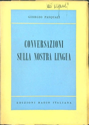 Conversazioni sulla nostra - sulla,