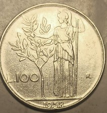100 LIRE 1958 DOPPIO BORDO