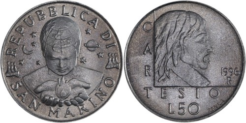San marino lire - marino:, 50