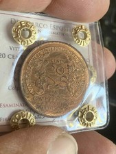 BUONO 20 CENTESIMI 1906 QFDC PERIZIATO