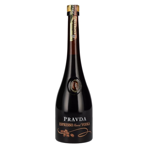 Pravda espresso flavored vodka - espresso,