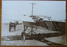 VECCHIA FOTO CON BIPLANO FORMATO 13X9