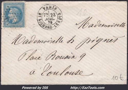 France 29b sur lettre - france,