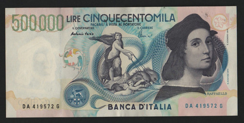 500000 lire raffaello sanzio - 500000,