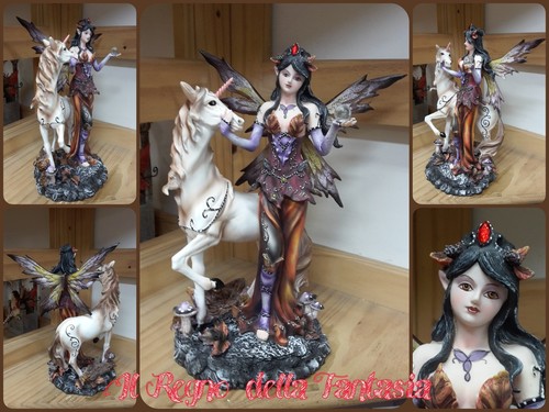 Fairy with unicorn elfen fèes - fairy,