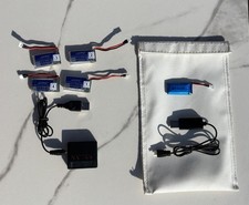 LOTTO BATTERIE LiPo + caricabatterie Per DRONE RC  3.7V 400mAh JST
