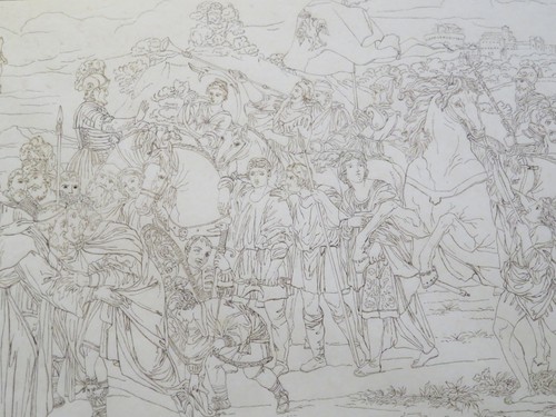 Scuola francese xix disegno - francese,